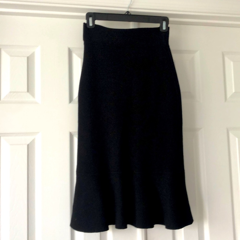 Black skirt. Gray interior.